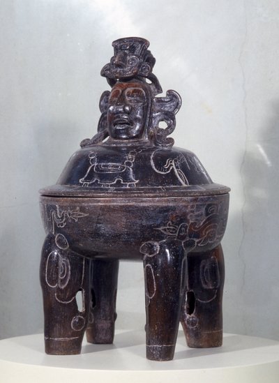 Vase from Calakmul, Early Classic Period by Mayan